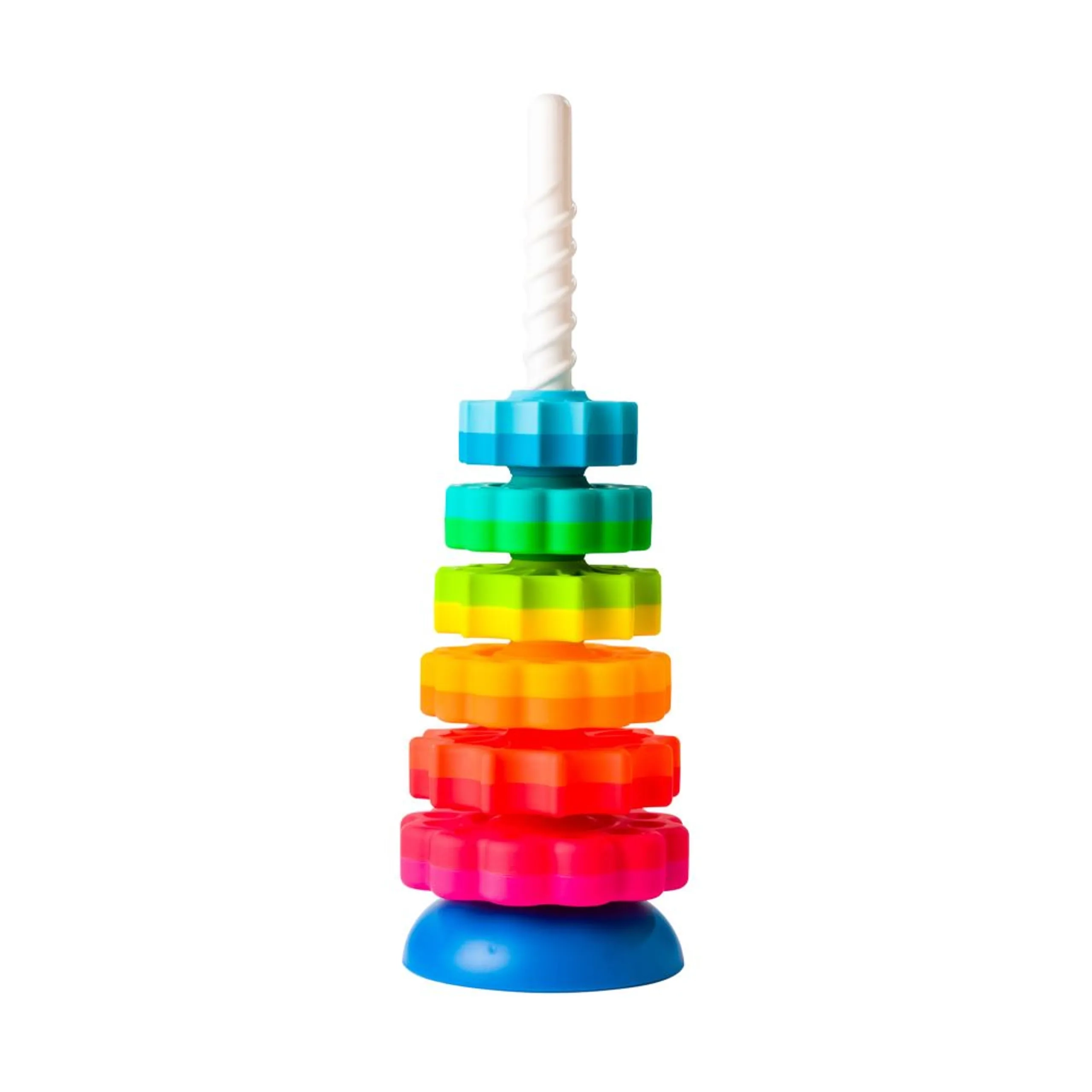 Fat Brain Toy Co. Spin Again Kids Stacking Toy - 1+ Years