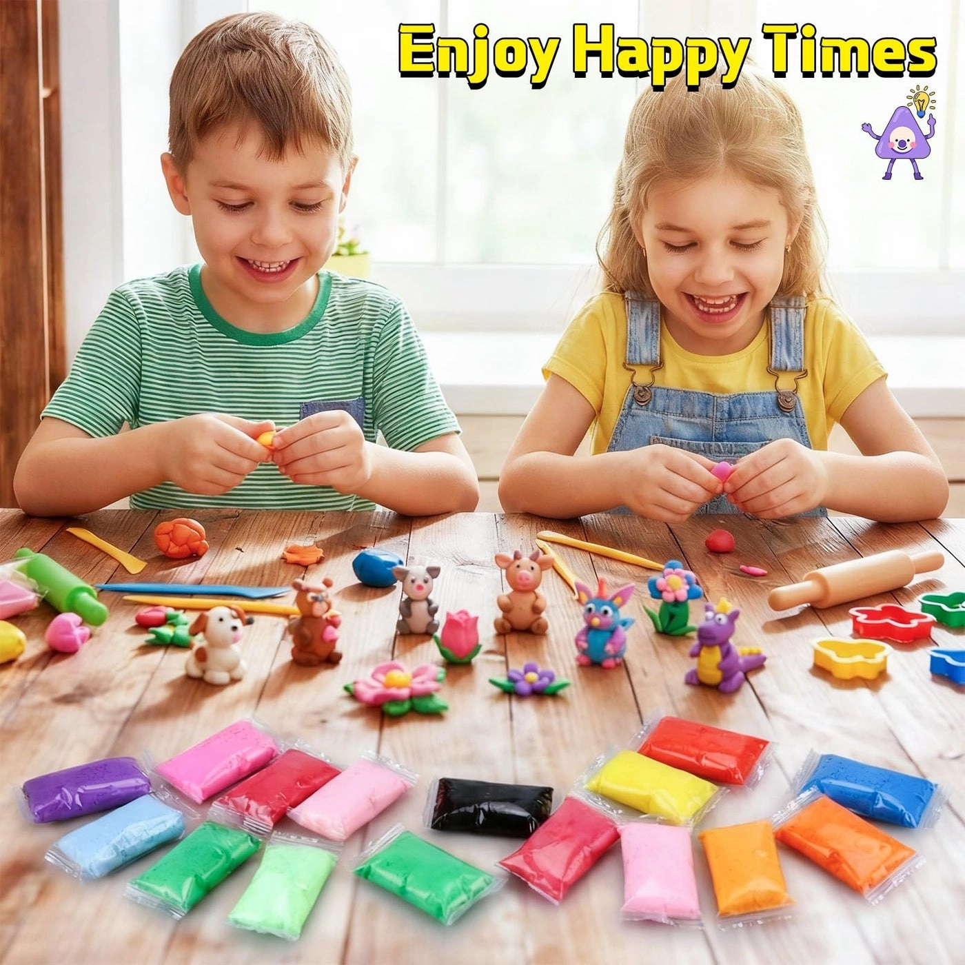 Air Dry Clay - 72 Pcs