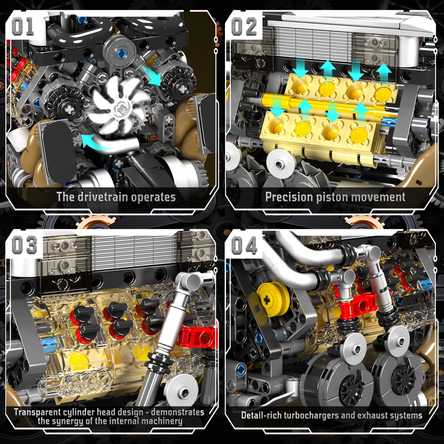 W16 Engine - 952 pcs