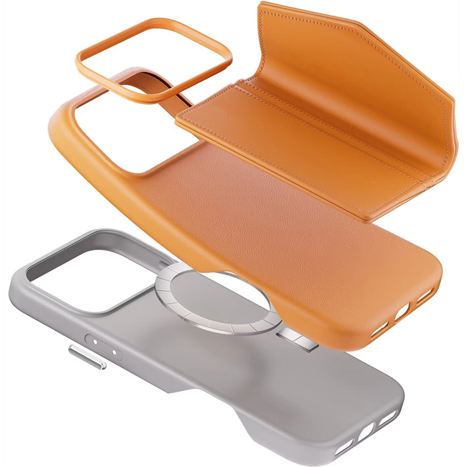 Vertex Wallet Case - PU Leather with MagSafe for iPhone 17 Pro Max