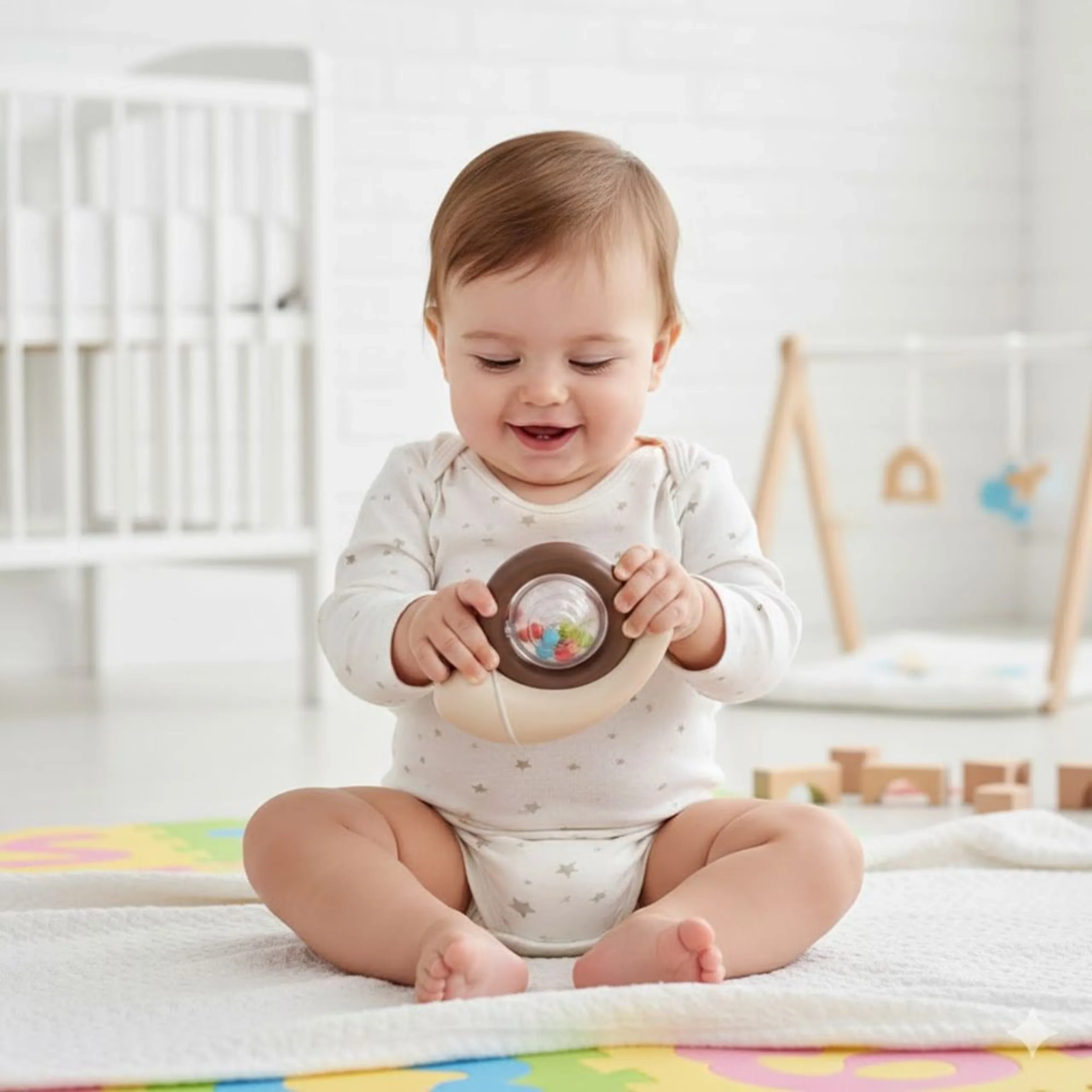 Baby Table Rattle Toy - Suitable for 0 month and above BPA-free, non-toxic materials