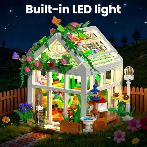 Flowers House - LED Light Greenhouse Model