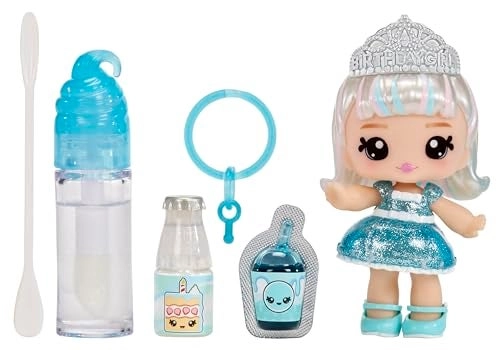 Callie Birthday Cake Lipgloss Doll - 4" DIY Lip Gloss Kit Ages 4+