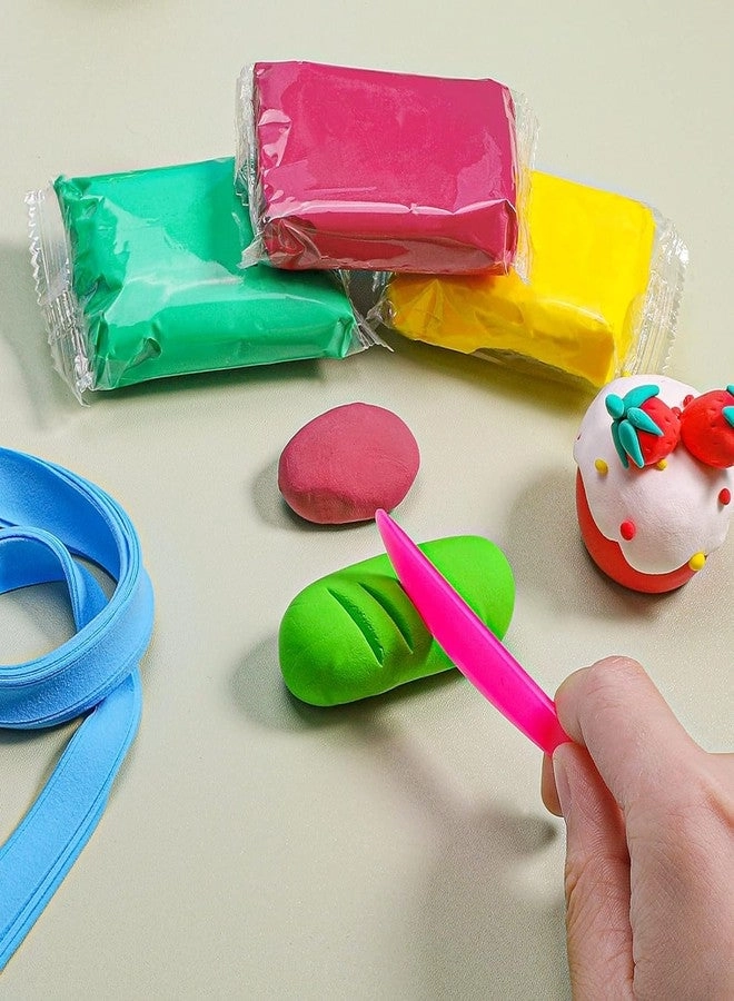 Air Dry Clay - 4 pcs. + Clay Sticker - 1 pcs.