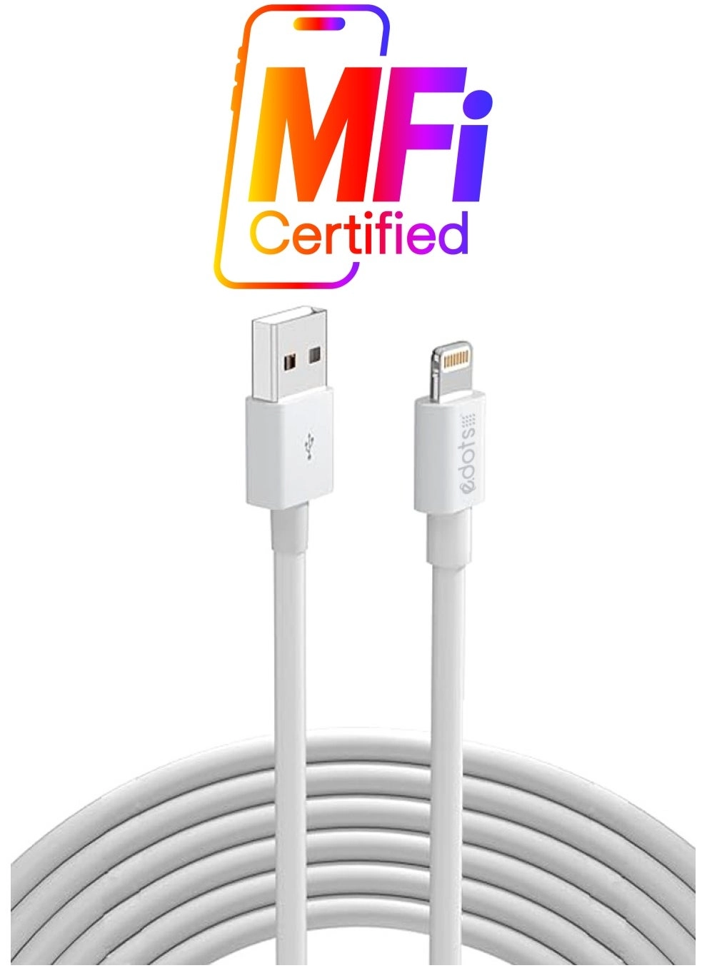 Edots Lightning To USB Charging Cable