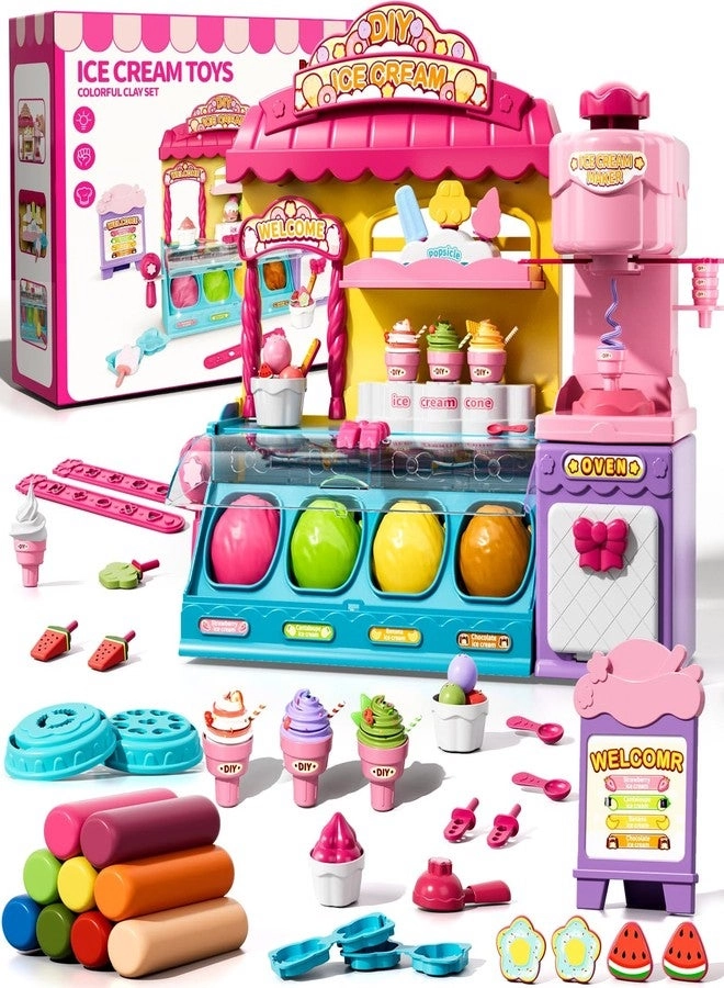 Beby Buty Ice Cream Toys Air Dry Clay Kit - 3+ years 80 pcs
