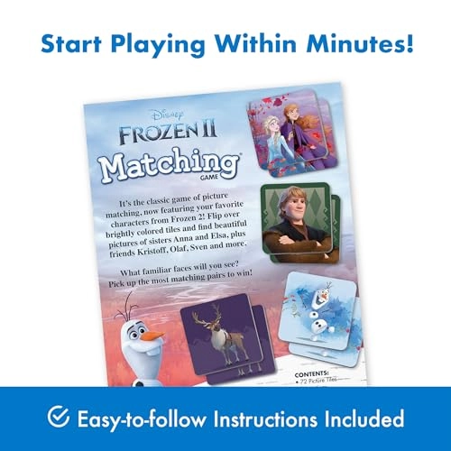Frozen 2 Matching Game, - 3 years and up 72 pieces