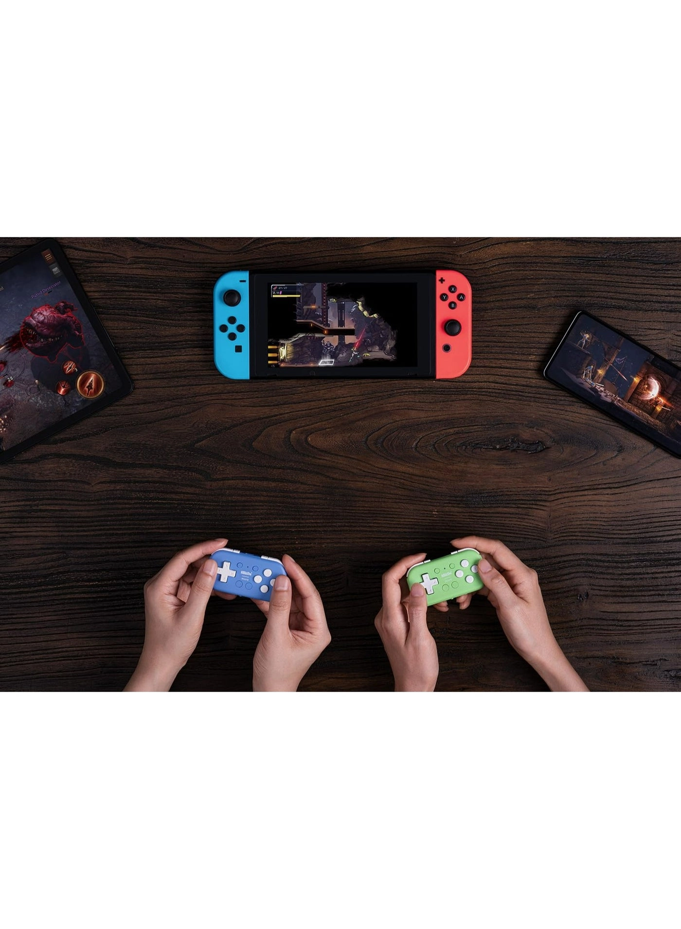 Micro Bluetooth Gamepad - Green Switch Android Raspberry Pi
