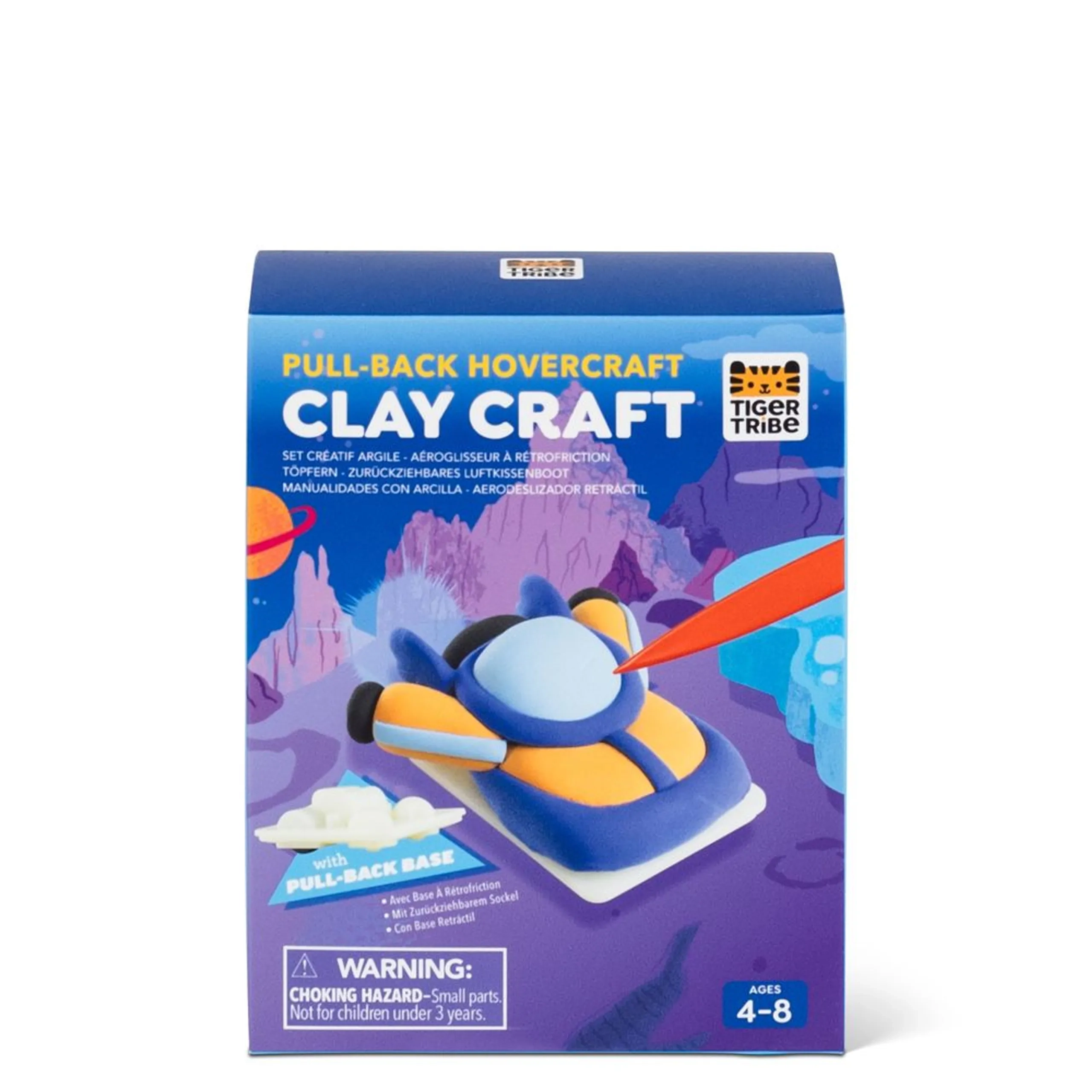 Tiger Tribe Clay Craft - Pull-back Hovercraft - Suitable for 4 to 8 Years