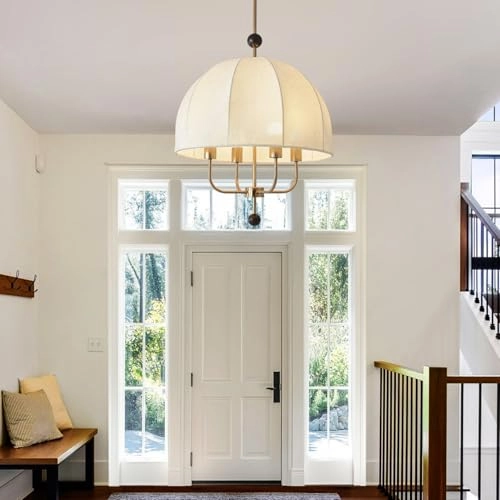 4 Lights Dome Chandelier - Dimmable