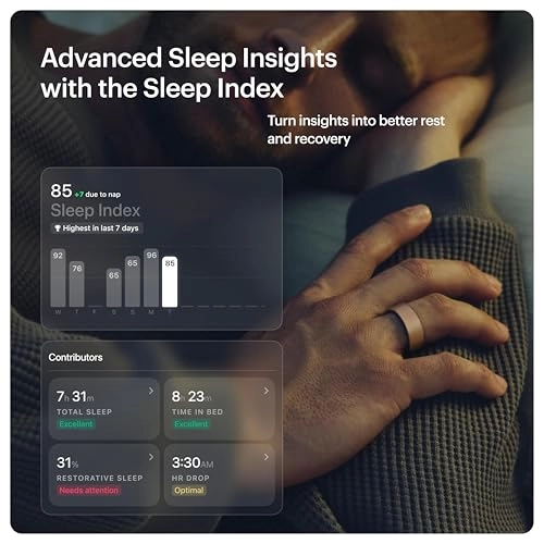 Ring AIR - Sleep and Fitness Tracker Brushed Rose Gold