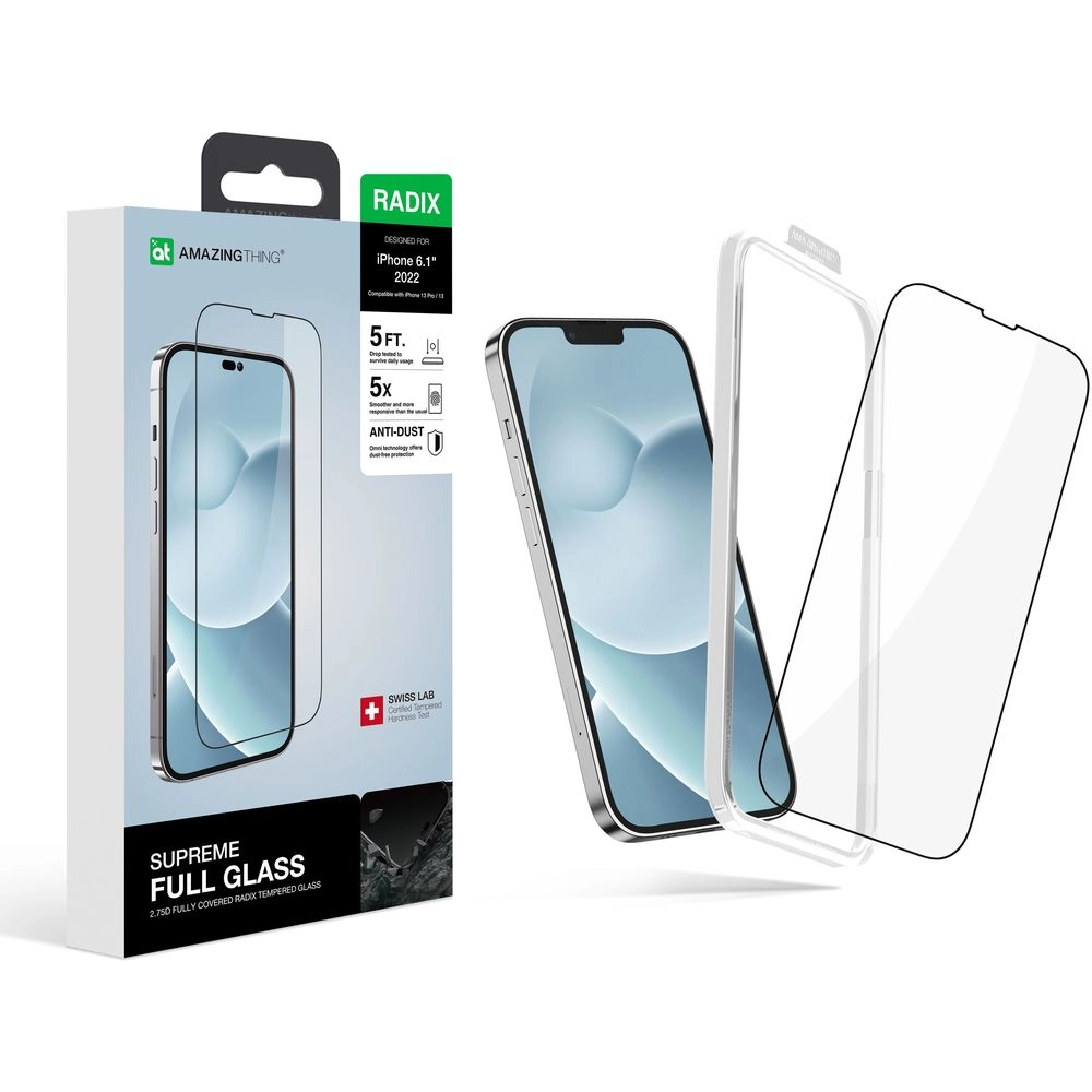 AMAZINGthing HD Tempered Glass Screen Protector for iPhone 14