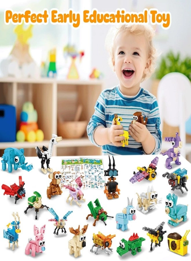 Mini Animal Building Blocks - 24 pcs
