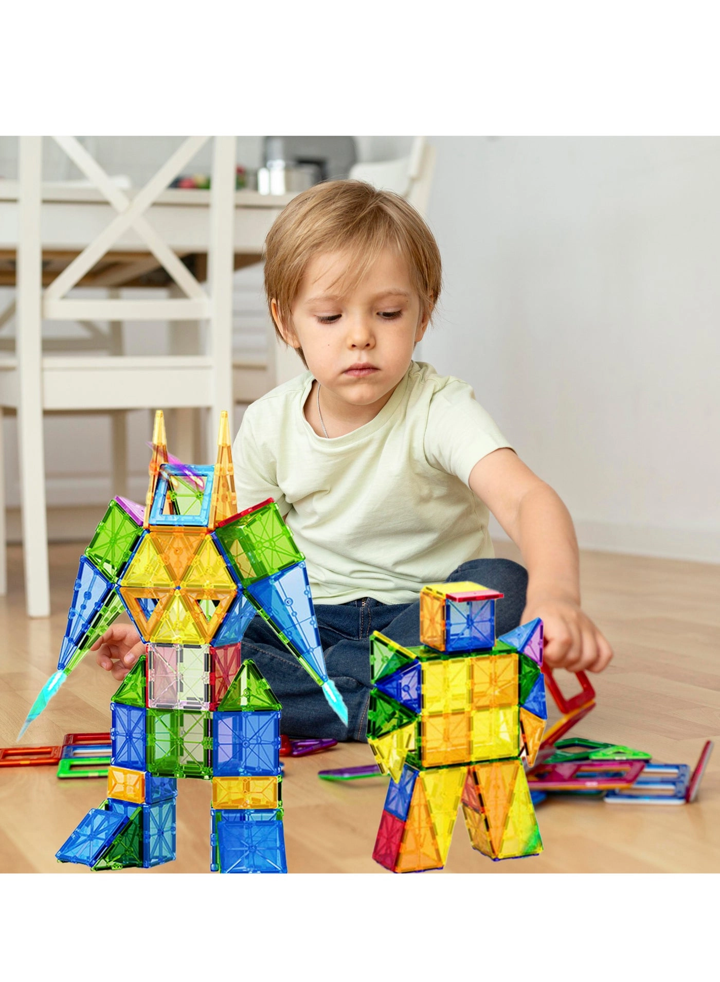 3D Star Magnetic Tiles - Construction 48 pcs