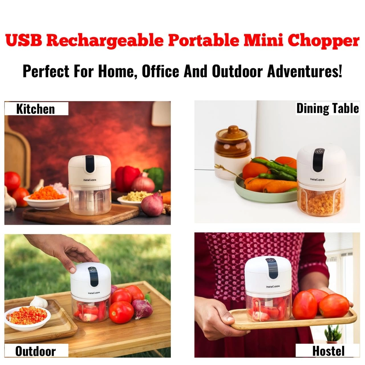 Mini Electric Chopper - 250 ML USB-C