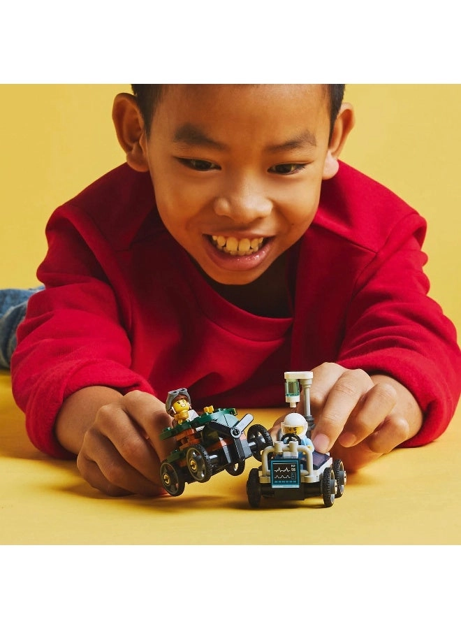 City Aeroplane + City Hospital Bed Race Car (60459)