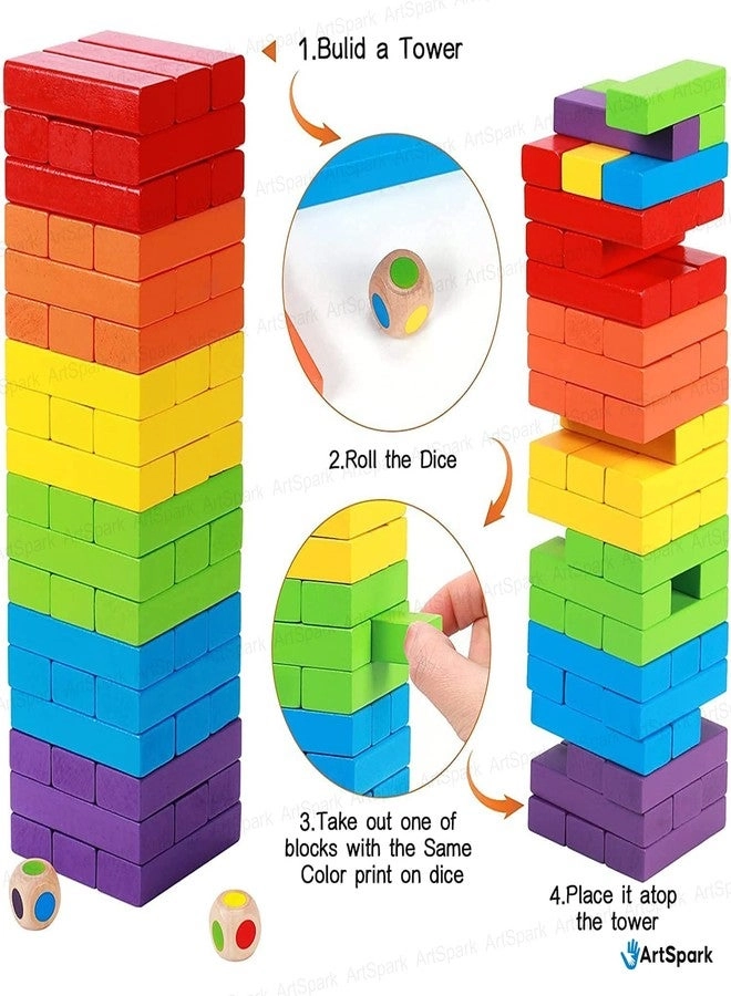 Wooden Tumbling Tower - 5+ years 48 pcs