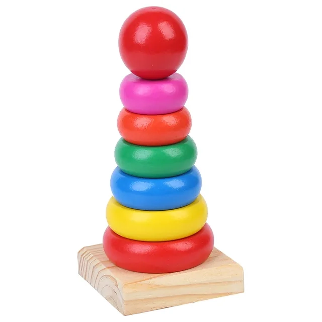 Rainbow Stacking Tower - 3 + 3Pc