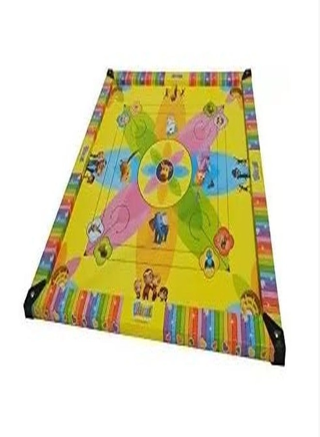 GenZ Carrom Board - 2 in 1 Wooden + Ludo