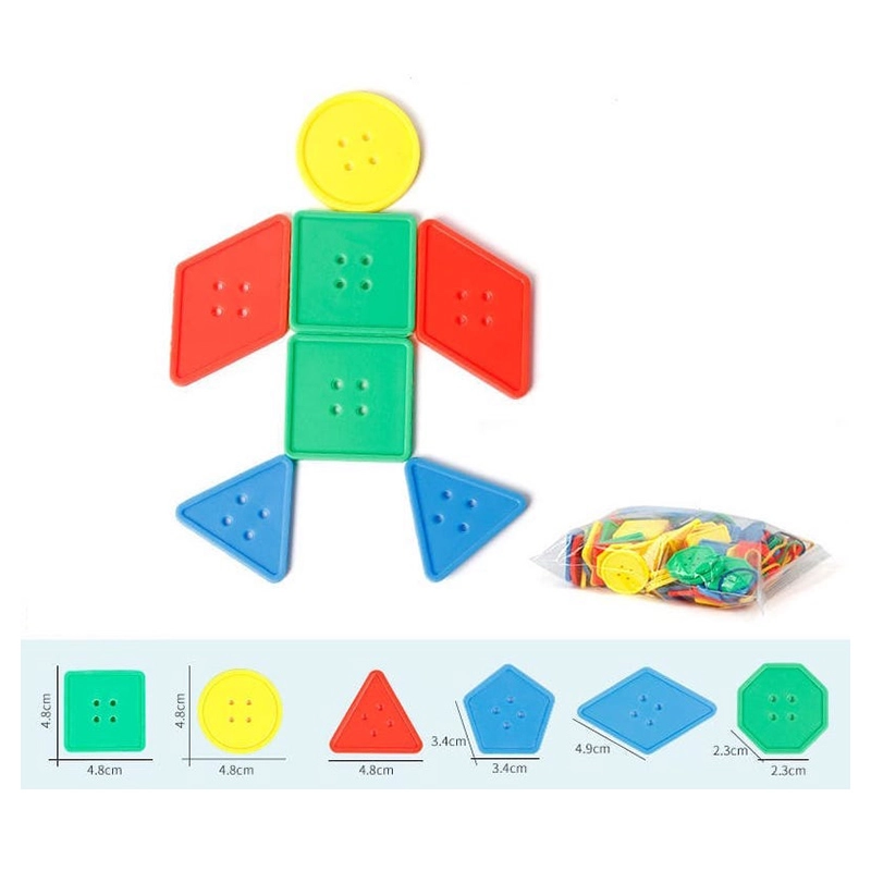 Large Early Learning Buttons - Suitable for 3 years and above Set of 50 pieces