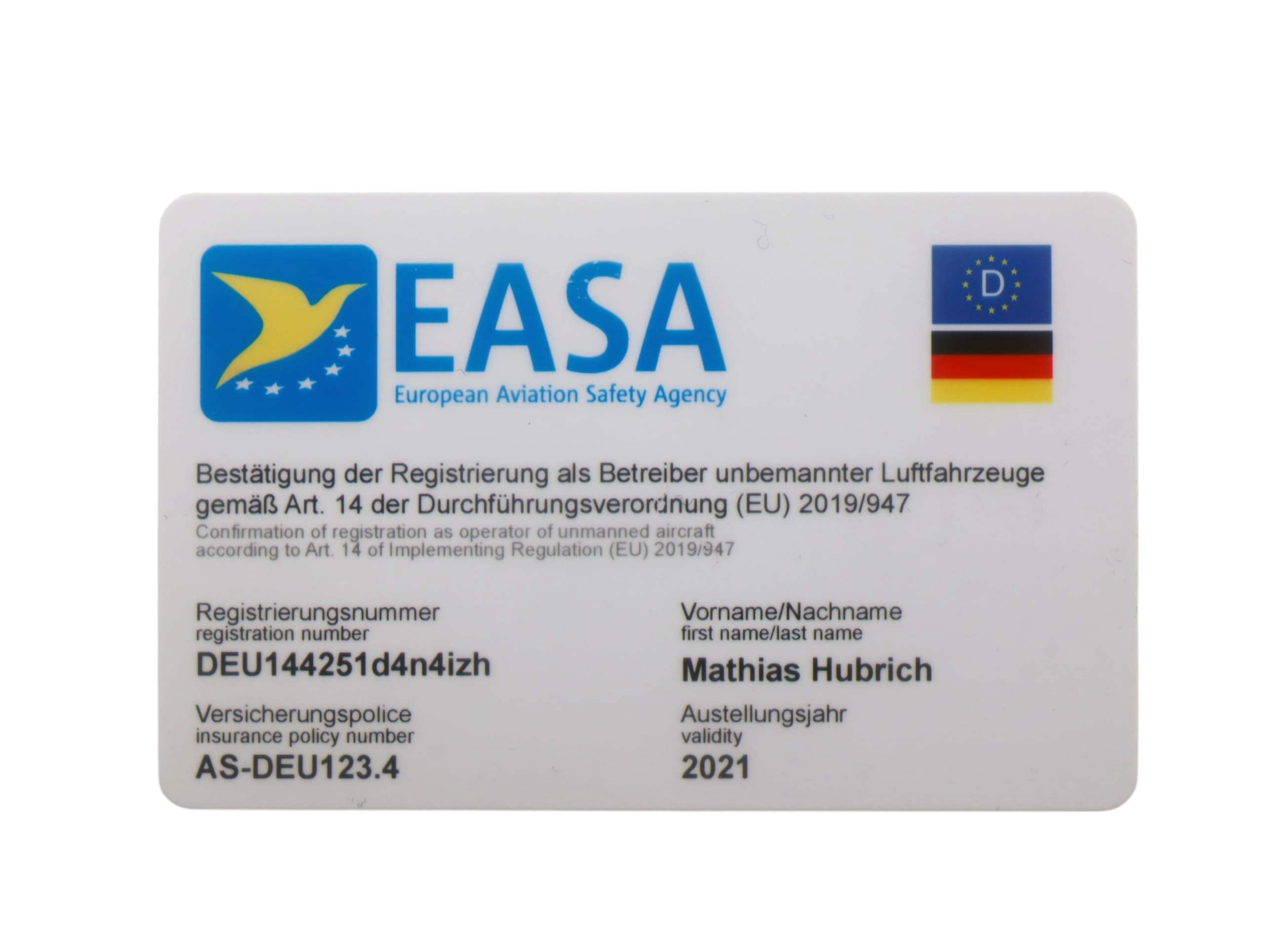 Roboterwerk GmbH Registrierungsbestätigung