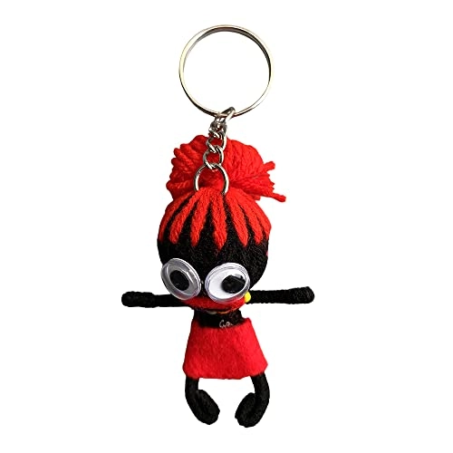 Voodoo Doll Keychain - Red Haired 7cm