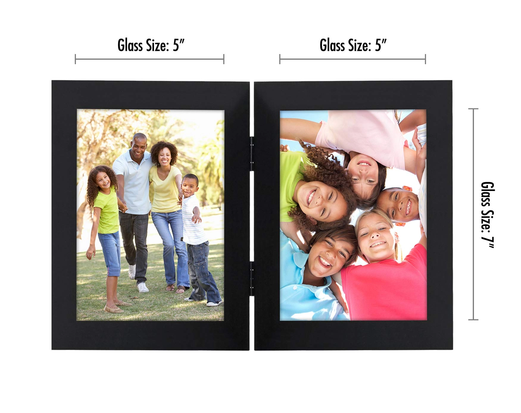 Hinged Picture Frame - 5x7 Two Displays
