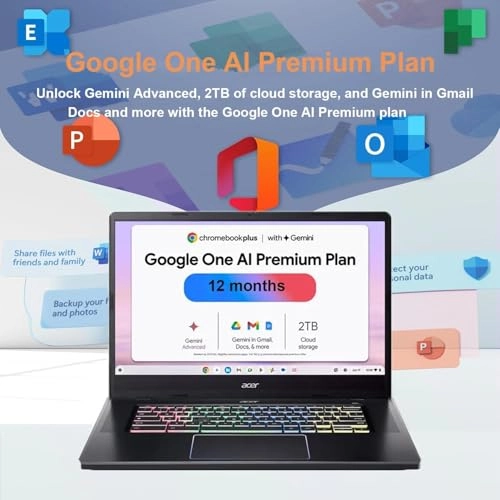 Chromebook plus 516 - 16'' Core 5 120U 8GB LPDDR4X 256GB SSD