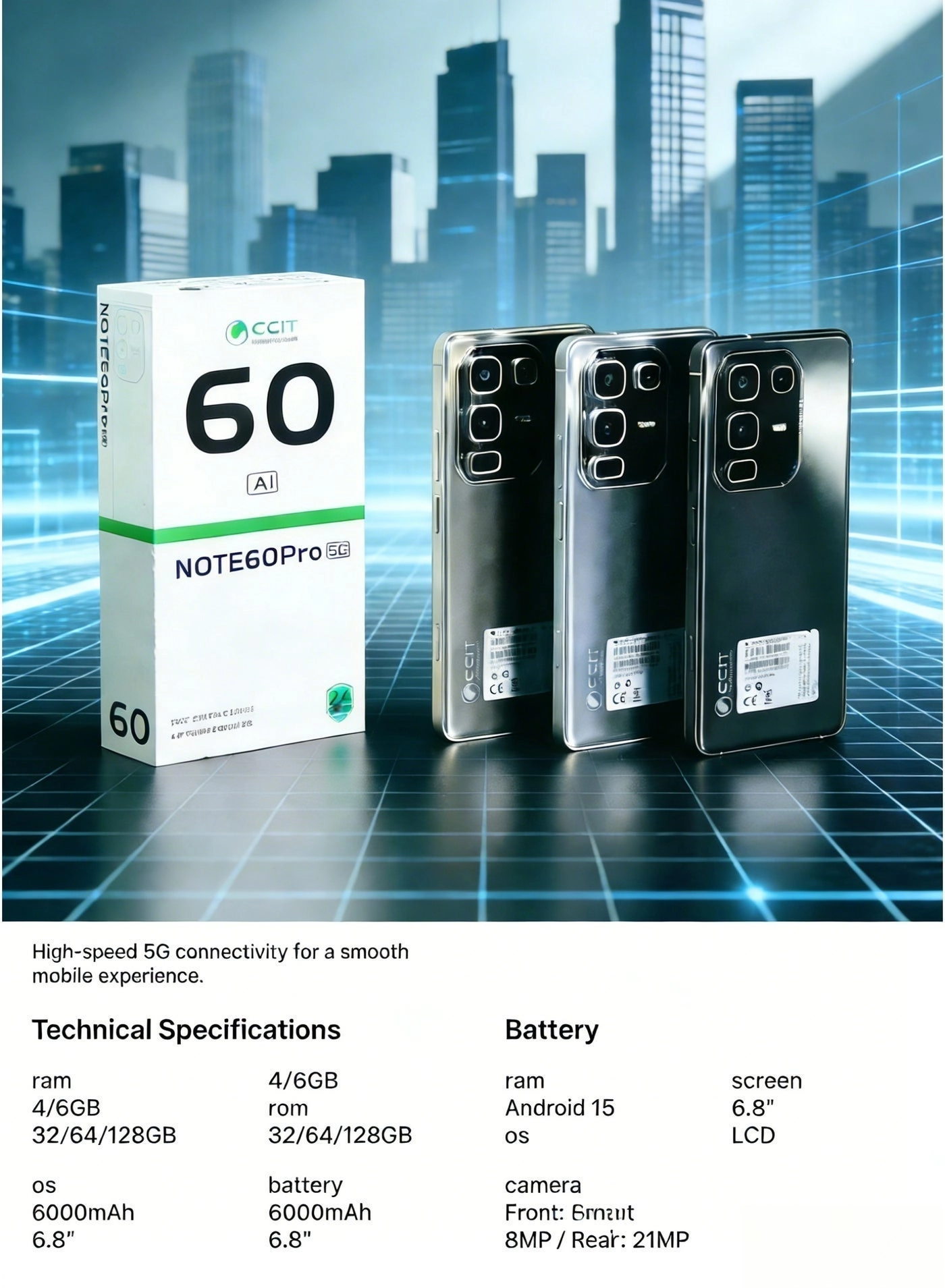 Note 60 Pro - 6GB 128GB