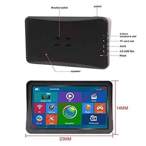 3D GPS Navigation - 9 inch 256MB+8GB 894156465132 Free Lifetime Map Updates