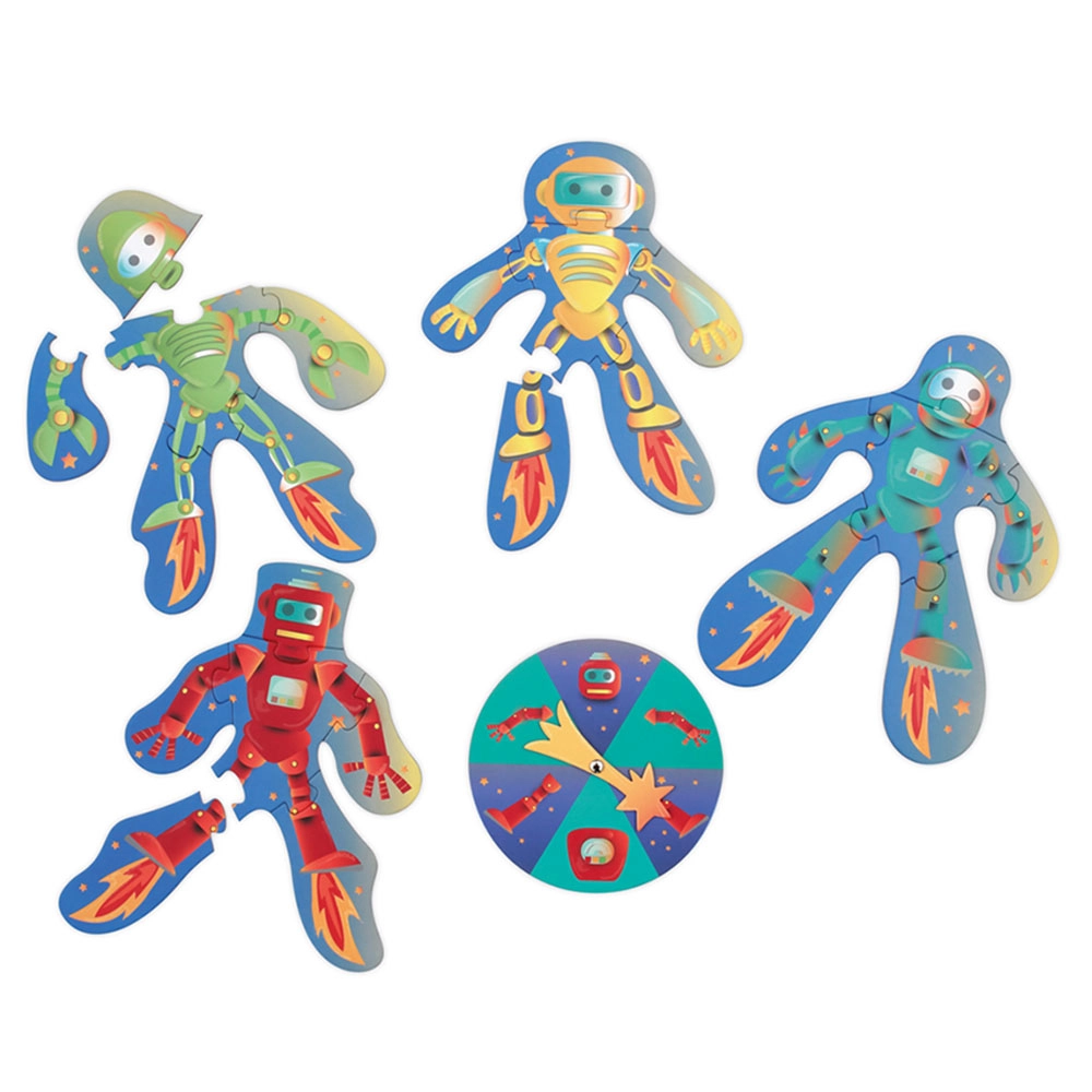 Robobuilder Puzzling Game - 3+ 6 pieces