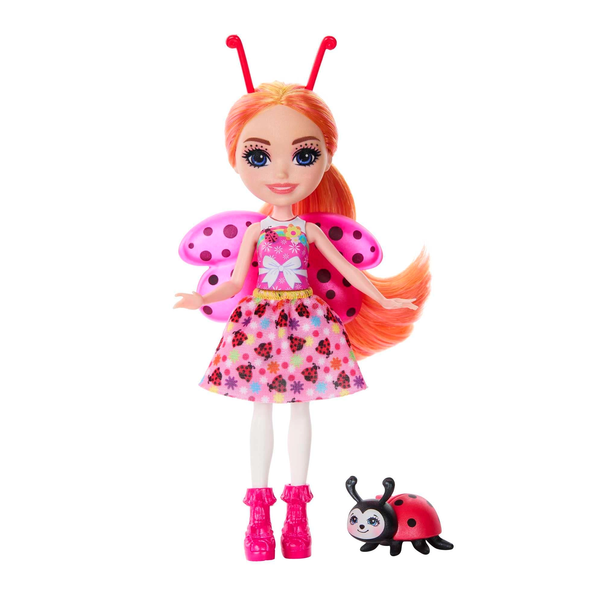 Enchantimals Ladonna Ladybug Doll - 15 cm Animal Friend Waft Removable Skirt Ages 4+