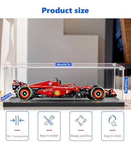 Acrylic Display Case - Acrylic for LEGO Technic 42141 McLaren Formula 1 Racing Car