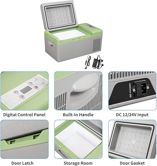 Electric Car Refrigerator - 16.4L