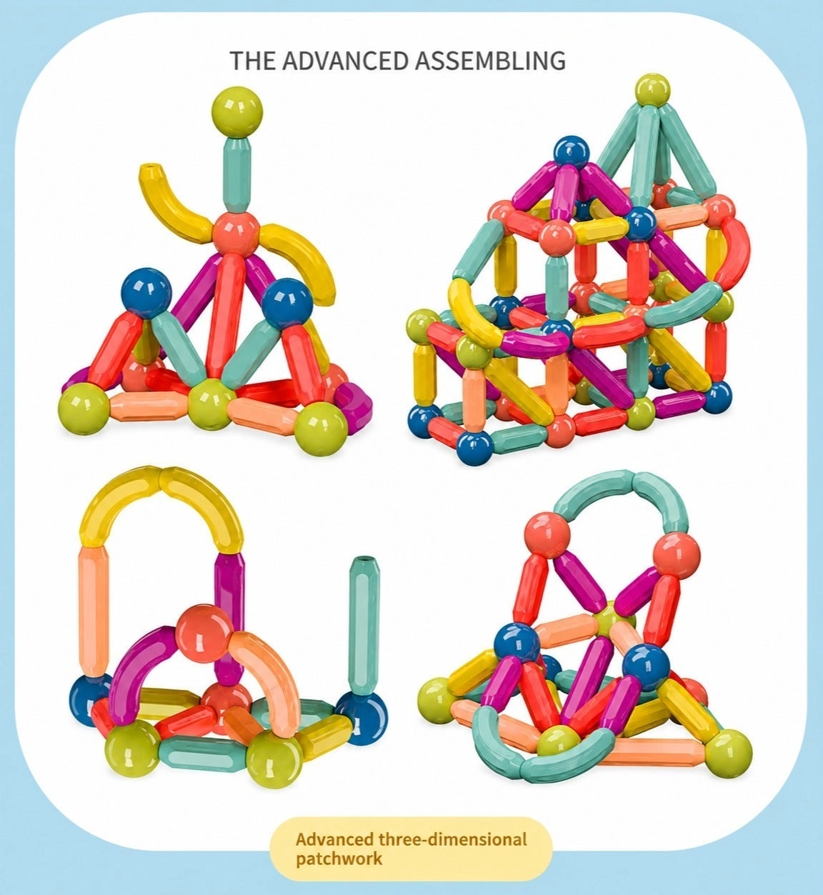 Magnetic Sticks Building Set - 30 pcs