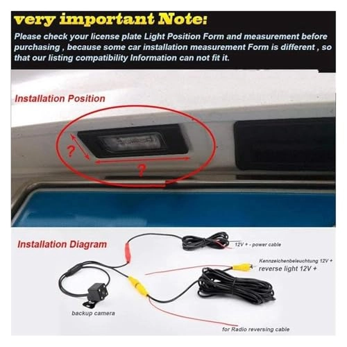 Rear View Camera - Night vision 480TV line