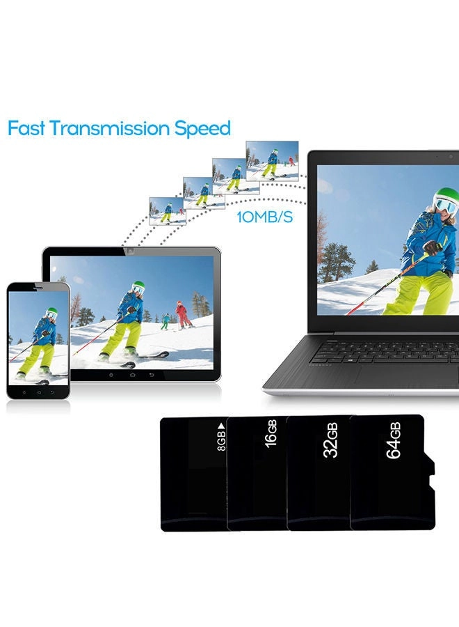 Micro SD TF Flash Memory Card - Black