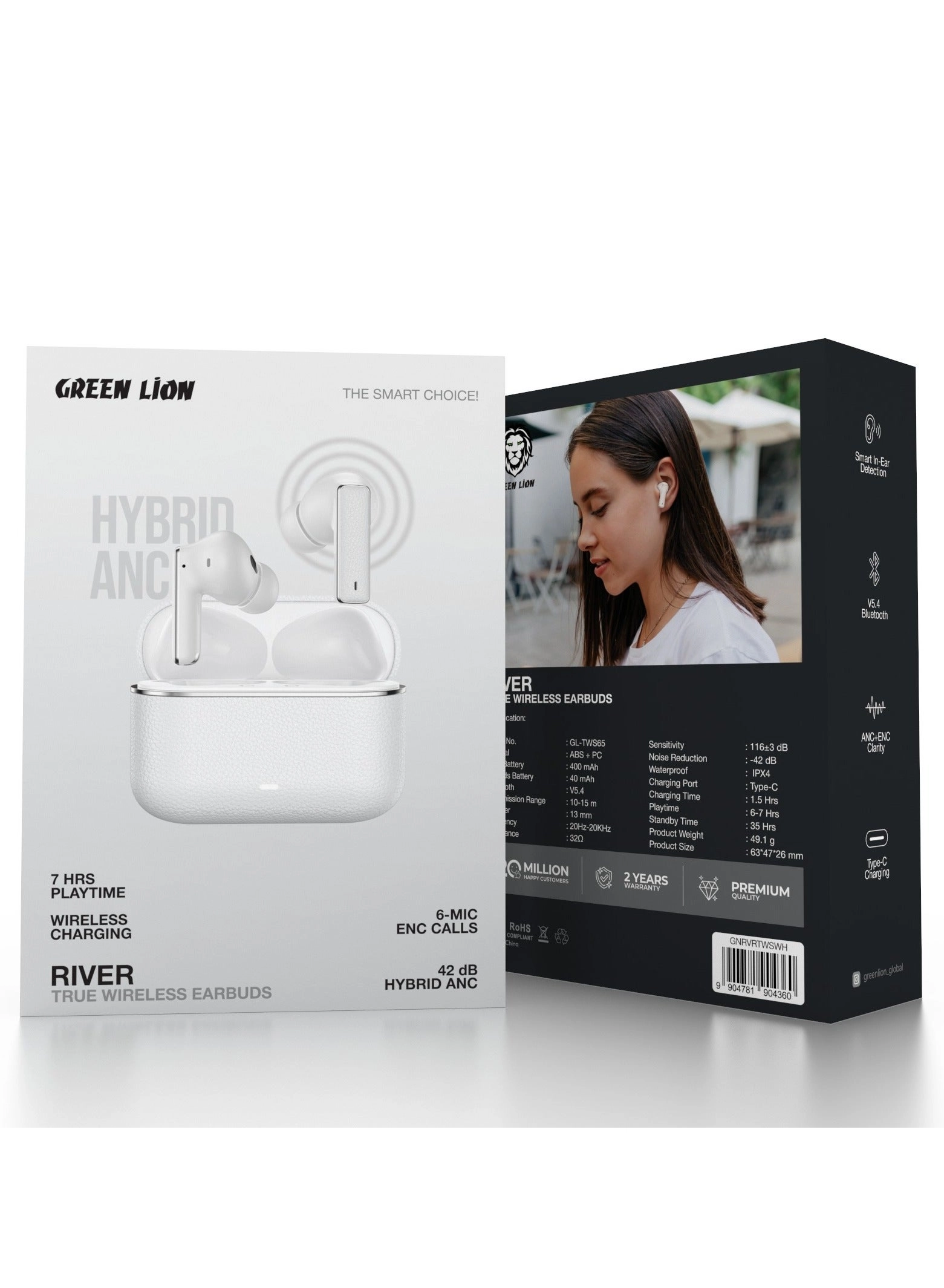 GNRVRTWSWH Wireless Earbud