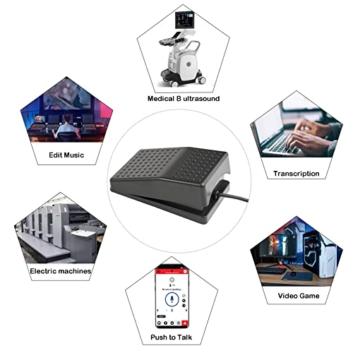 Single Foot Pedal Switch - USB, USB-C