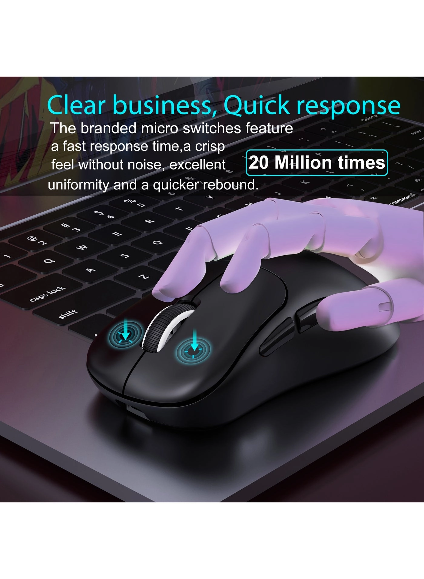 GM700 Mouse - Bluetooth 2.4G Wired