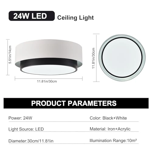 LED Ceiling Light - 3-Color Not compatible with a dimmer switch