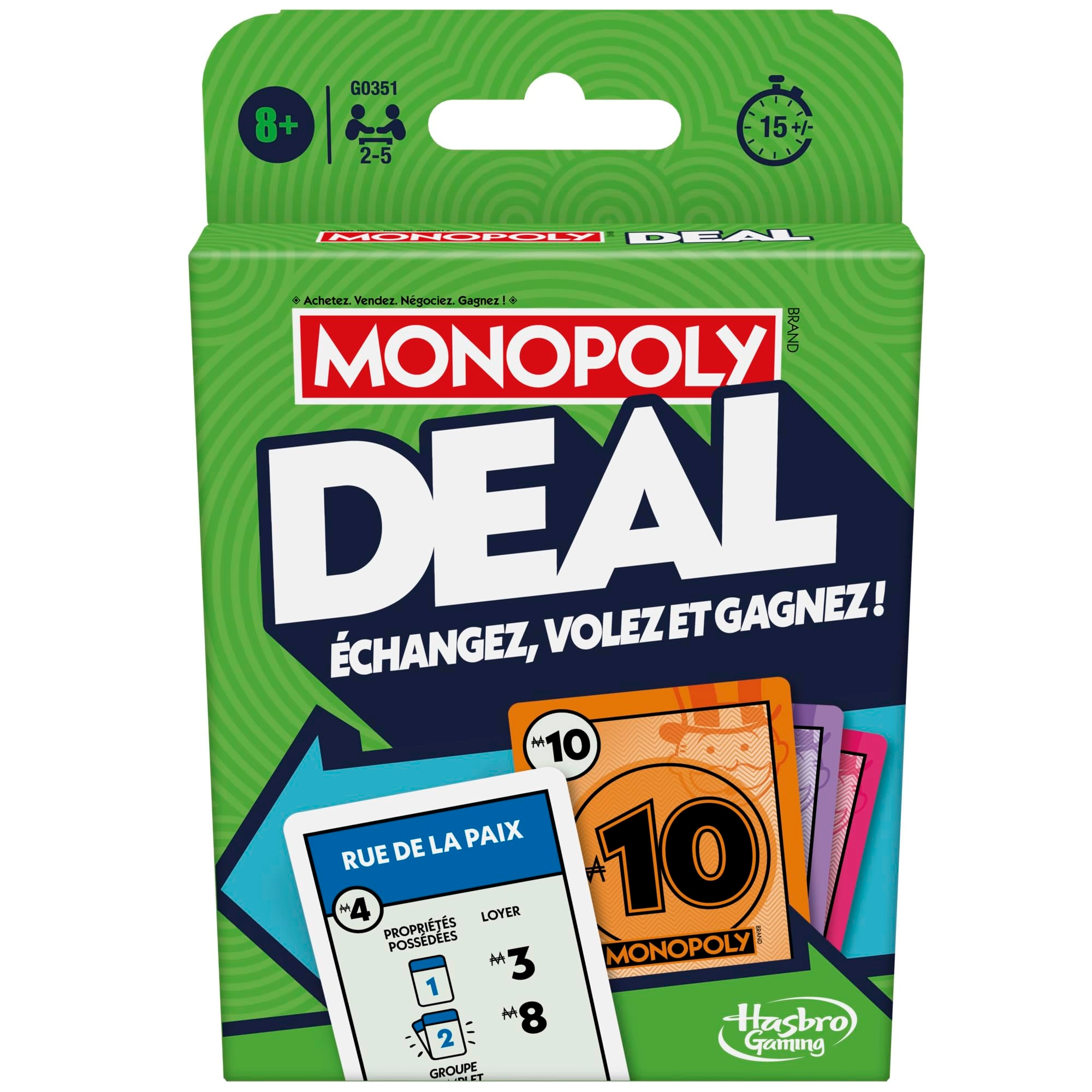 Hasbro Monopoly Deal - Card Game (French)