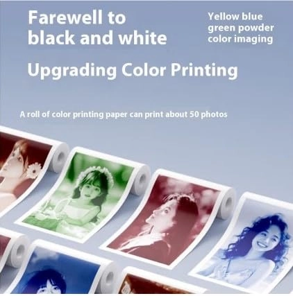 Kids Digital Camera - Instant Thermal Printer 4800W 1080p