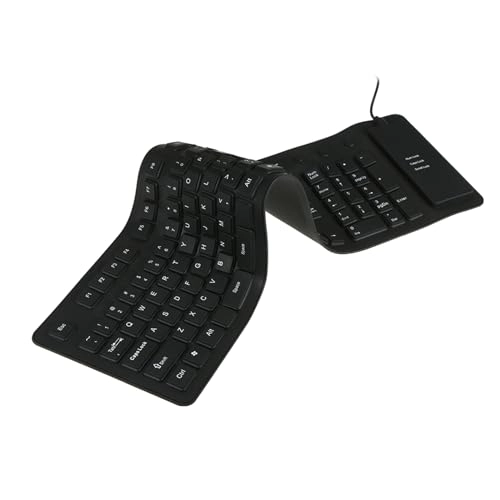 108 Keys USB Silicone Foldable Keyboard