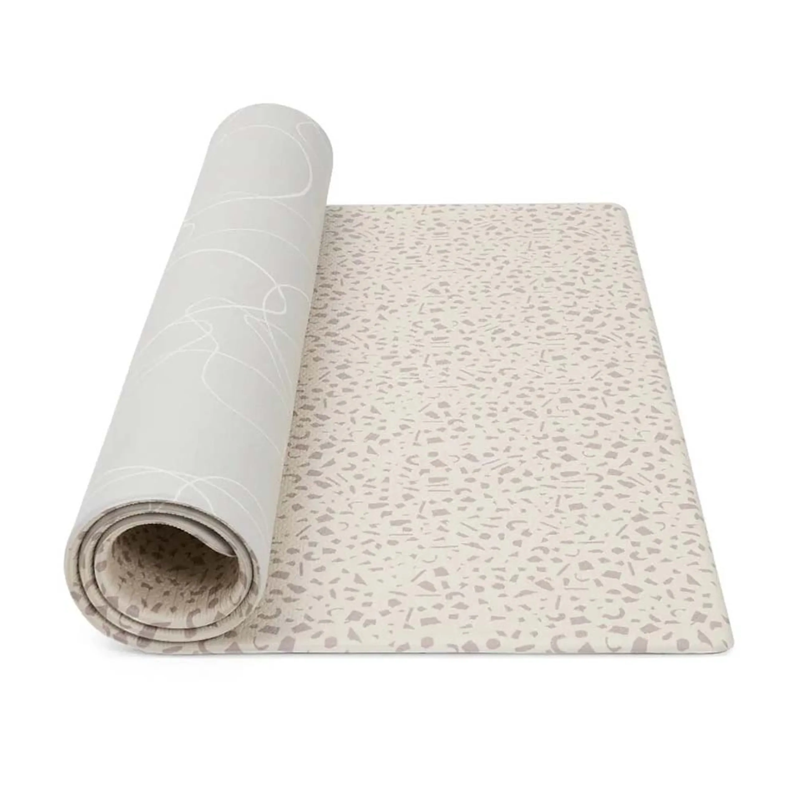 Luxury Padded XL Playmat - Bubble & Terrazzo Suitable for 0 month & above