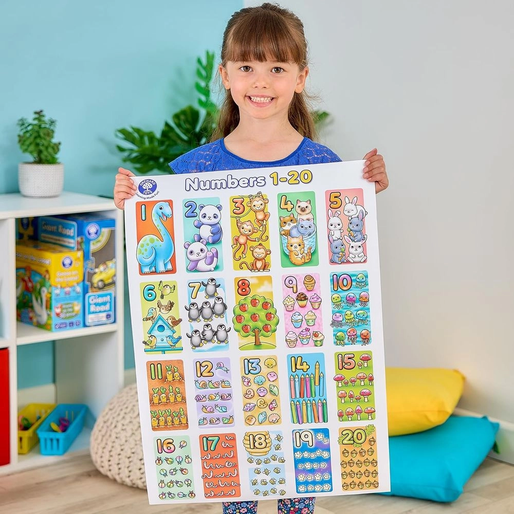 Giant Number - 3+ 20 pieces