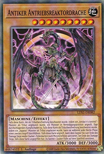 Yugioh Antique Drive Reactor Dragon LDS1-DE082 - German