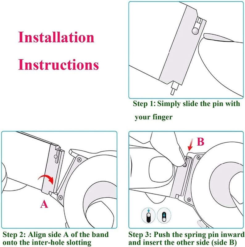 20mm Metal Watch Band for Smartwatches