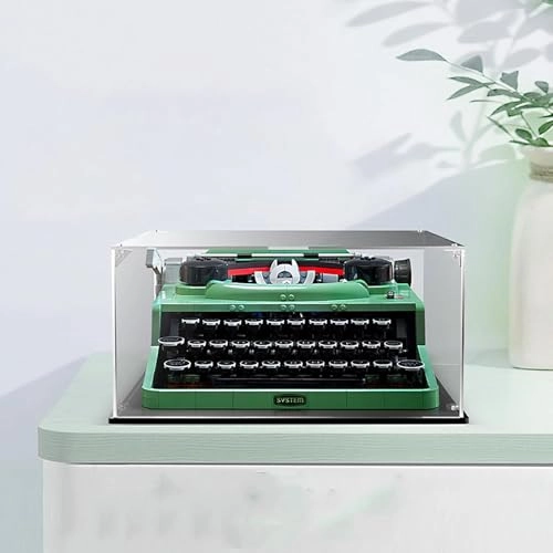 Display Case for Lego Ideas Typewriter 21327 - 3MM Acrylic 33.2*30.6*18.3cm