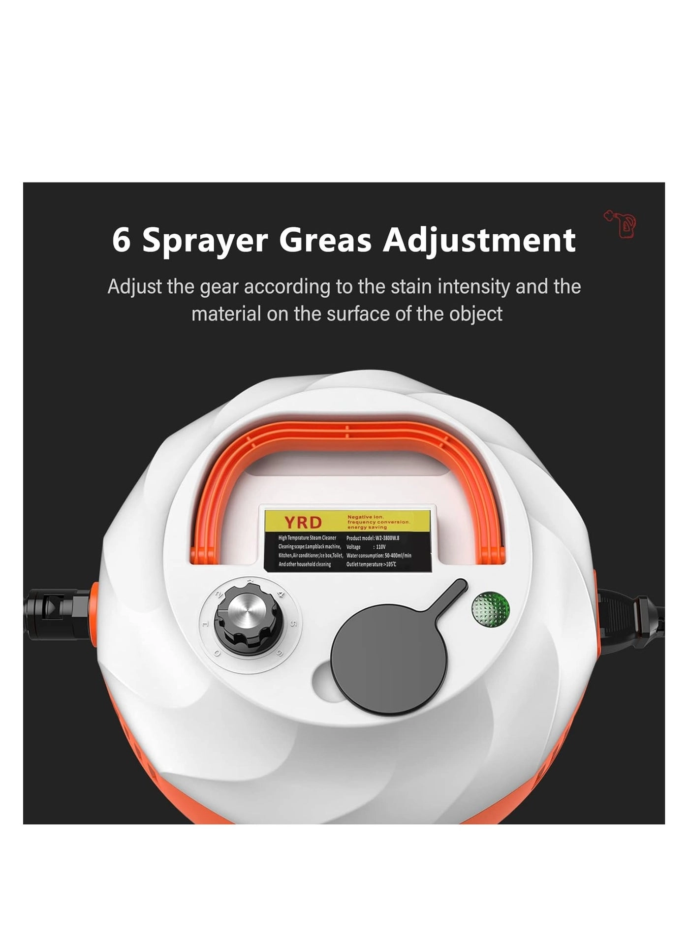 Handheld Steam Cleaner - 3BAR 400 Milliliters